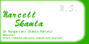 marcell skamla business card